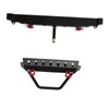 RC Crawler Bumper Black Front and Rear Bumper with Winch