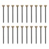 SING F LTD 100pcs Brass Knurled Head Picture Pins 25x1.4mm