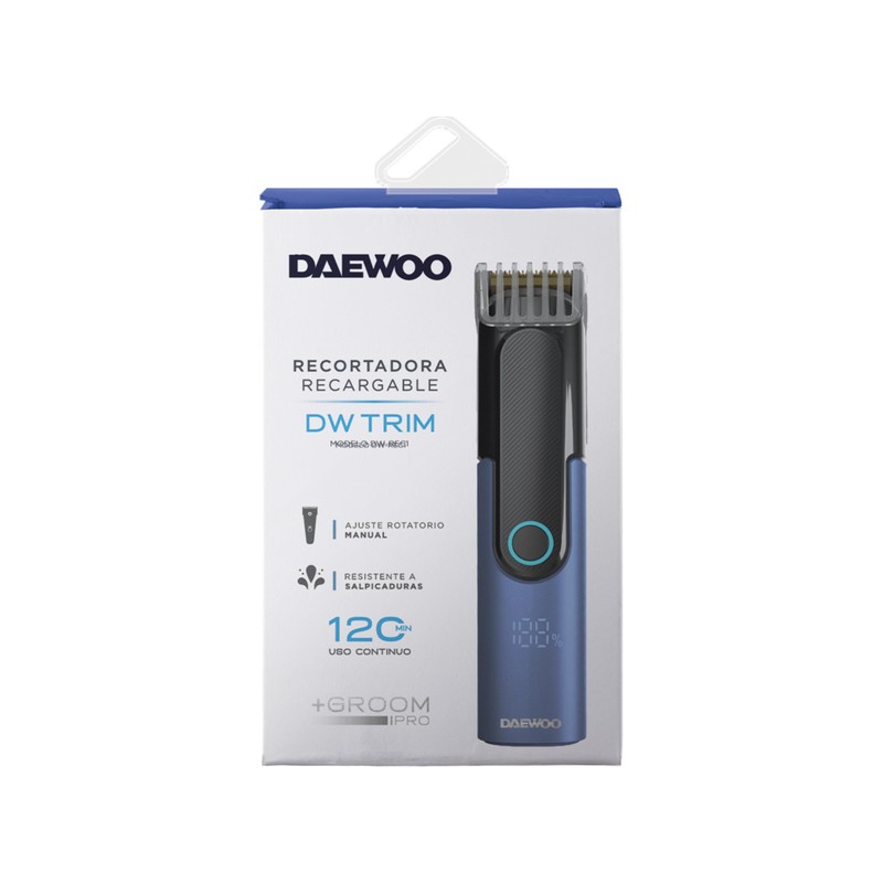 Select Sound Razuradora Recortadora Recargable para Hombres Daewoo 3 Velocidades,