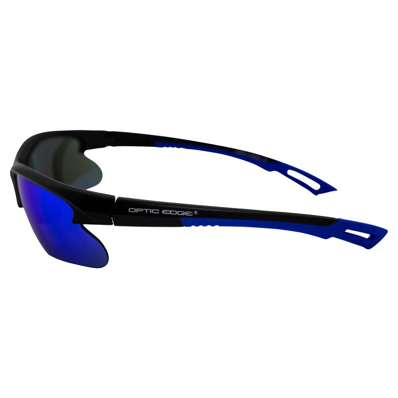 Optic Edge Fireball Wraparound Sports & Motorcycle Sunglasses Semi-Rimless 3