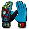 BeingFit Professional Goalie Gloves - Red/Blue/Yellow Fluorescent - Sizes from