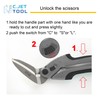 C.JET TOOL 10" Heavy Duty Scissors, Carpet Cutter, Industrial Scissors,