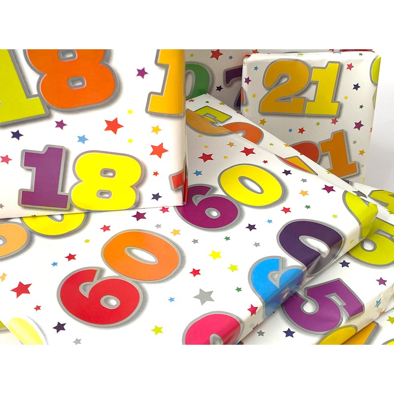 18th Birthday Gift Wrapping Paper Gift Wrap 2 Sheets &
