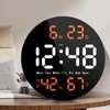 Brauthon Digital Wall Clock for Classroom, Garage, Game Room, Large