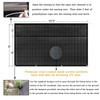 RV Awning Shade Screen with Zipper 9'X15'3'', Black Mesh Camper