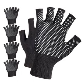 Ieusew 4 Pairs of Fingerless Gloves for Women, Soft and Breathable Workout Gloves for Yoga, Light Weight Lifting, Rowing and Cycling, etc.
