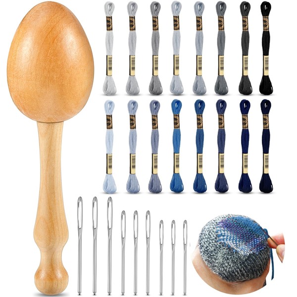 Jexine Darning Egg for Socks Wooden Darning Egg Wooden Darning