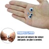 450Pcs Black Wiggle Googly Eyes with Self-Adhesive, 6mm 8mm 10mm