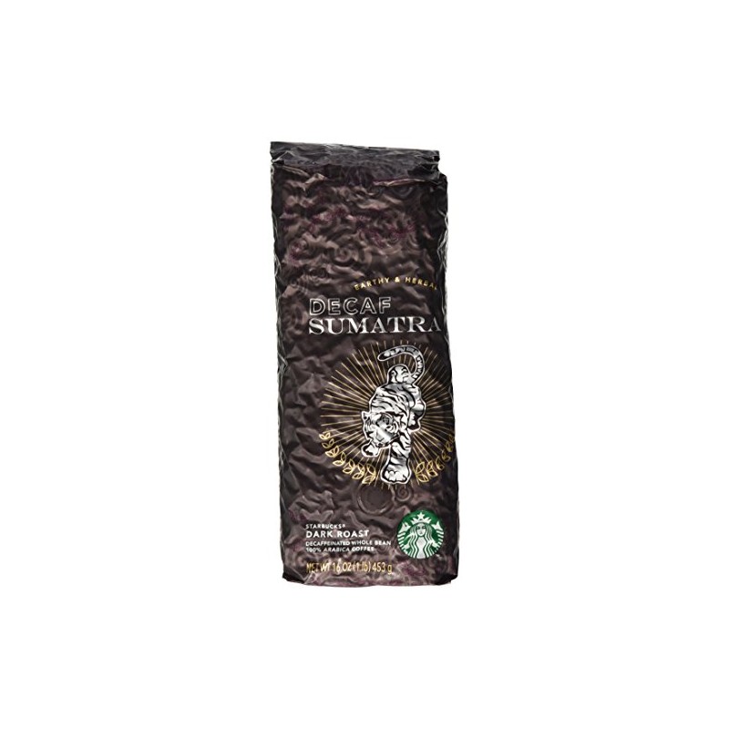 Starbucks Decaf Sumatra, Whole Bean Coffee (1lb)