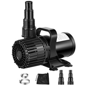 VIVOSUN 1600 GPH Submersible Water Pump with Barrier Bag, 100W Pond Pump, Ultra Quiet Aquarium Pump with 14FT. Lift Height for Pond, Waterfall, Fish Tank, Statuary, Hydroponic