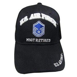 KYS US AIR Force MSGT Retired Cap Black