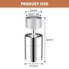 Hibbent NSF/ANSI/CAN 61 Certified Dual-function Faucet Aerator, CUPC Certification Big