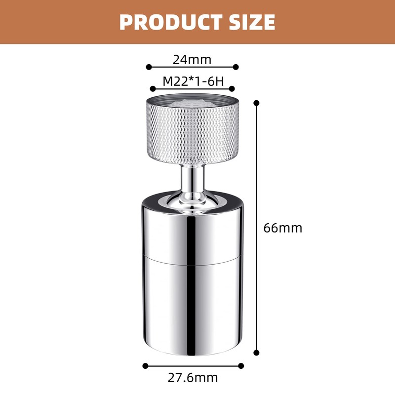 Hibbent NSF/ANSI/CAN 61 Certified Dual-function Faucet Aerator, CUPC Certification Big