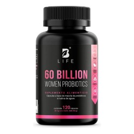 Probióticos Mujer 120 Cápsulas Billones Bromelina Inulina Agave Cepas Salud Digestiva Flora Intestinal Bienestar Femenino Billion Womens Probiotic