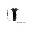 Henne Bery 3/8" Long 6-32 Thread, Oval Head Milled Slot