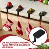 CaliDecor Stocking Holders for Mantel Set 4, Christmas Metal Stocking