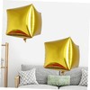 LABRIMP 24 Inch Cube Foil Balloons Set of 5 Aluminum