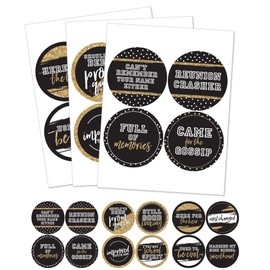 Big Dot of Happiness Reunited - School Class Reunion Party Funny Name Tags - Party Badges Sticker Set of 12