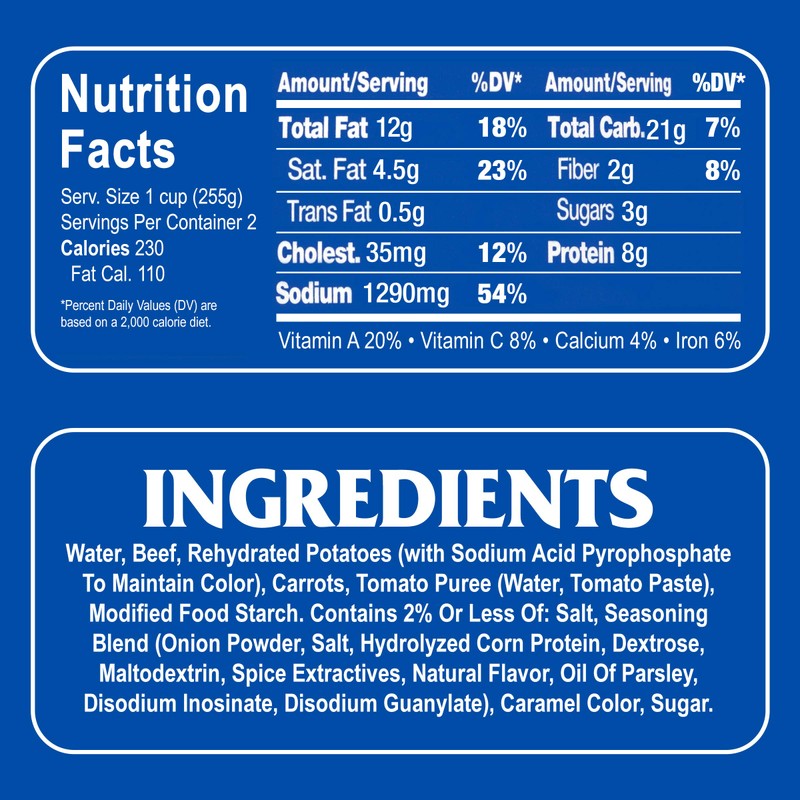 Armour Star Classic Homestyle Beef Stew, Canned Food, 12 -