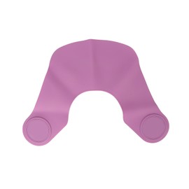 Haircut Neck Collar Soft Silicone Waterproof Hair Coloring Dyeing Neck Shawl Wrap for Barber ShopPurple