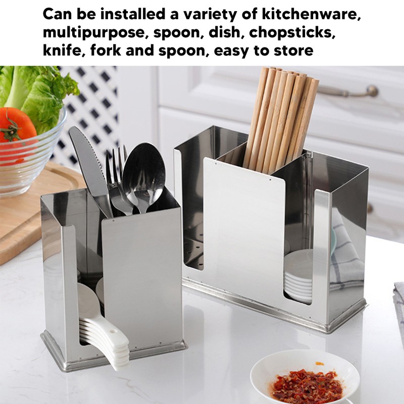 Utensil Drying Rack Stainless Steel Hanging Rack Chopsticks Spoon Fork