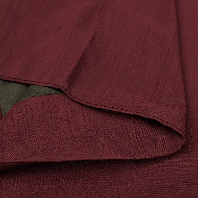 Kyoetsu Men's Kimono, Washable, Solid Color, Pongee, Japanese Clothing, red
