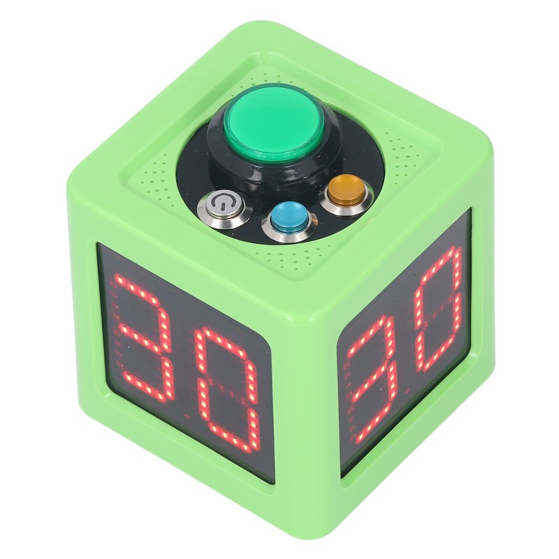 Cube Timer 1.4in 4 Sided Digital Shot Countdown Stopwatch for