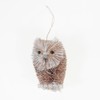 Gisela Graham Bristle Owl Christmas Tree Decoration