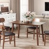 RoyalCraft 44.3" Dining Table for 2-4 People, Farmhouse Solid Wood