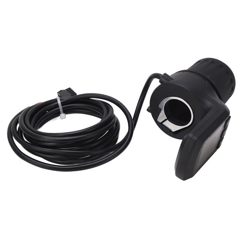 Electric Bike Meter Kit ABS LCD Display Panel Half Handle