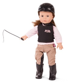Götz 3401553 Combination Riding Fun Outfit Doll costume, sizeXL – 7-Piece Clothing And Accessories Set for Dolls 45 – 50 cm