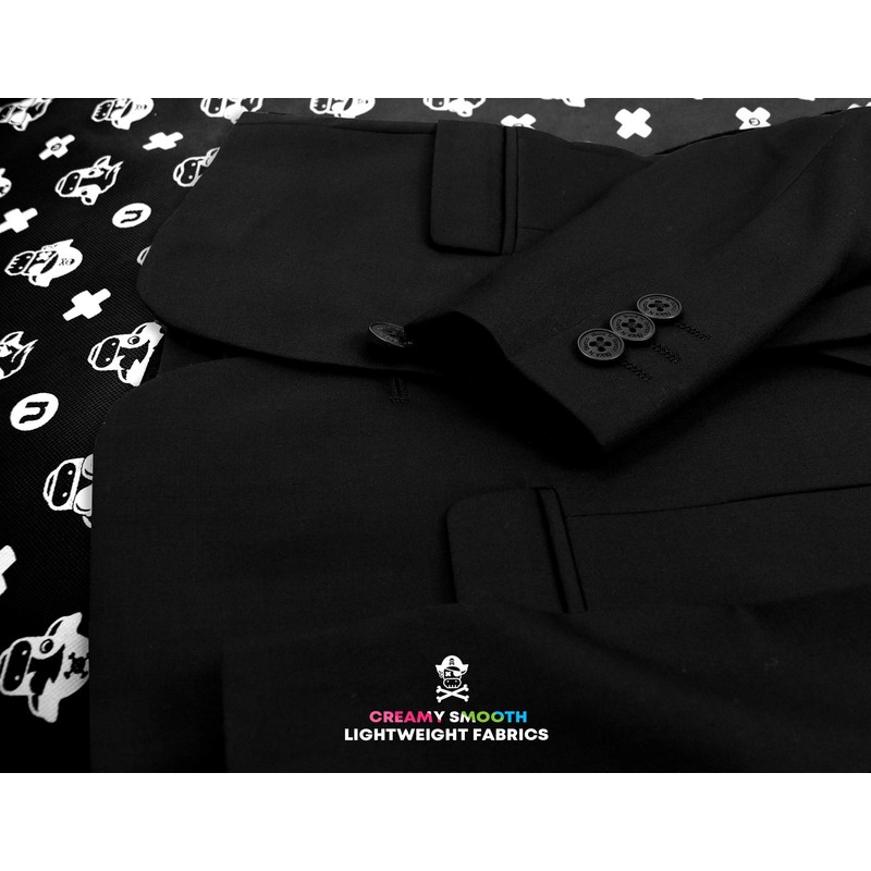 Black n Bianco Boys' First Class Slim Suits Black 5