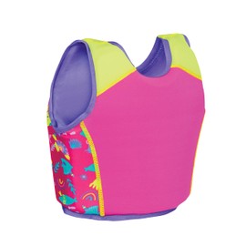 Zoggs Kids Swimsure Jacket Bright Pink/Yellow, 4-5 Years/18-25 kg