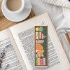 FREEBLOSS 6 Set Cross Stitch Bookmark Kits Fox Bookshelf Pattern