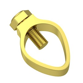 Nucraft Diameter 20 mm Brass Earth Terminal Connector for Lightning Protection Clamp Suitable 35-95 mm²