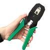 LinaLife RJ45 Crimp Tool Kit Pass Thru Cat5 Cat5e Cat6