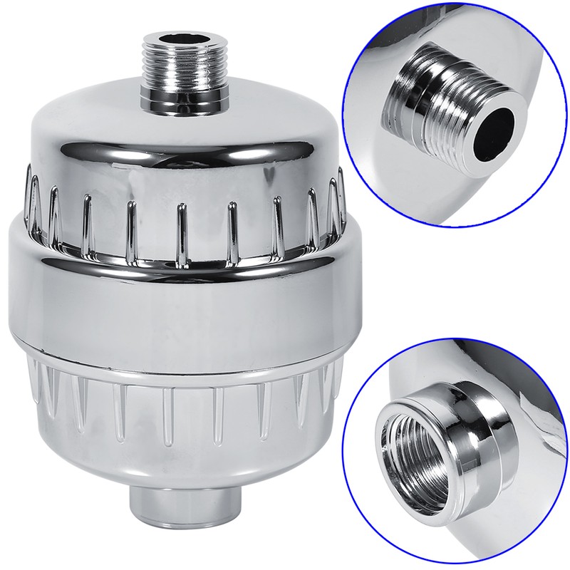 in line Bathroom Shower Filter Bathing Water Purifier Treatment Silt