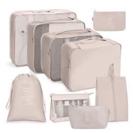 OSDUE Travel Packing Cubes, 9pcs Suitcase Organizer Set, Luggage Organiser Waterproof Suitcase Essential Bag, Packing Cubes for Suitcase Travel Accessories