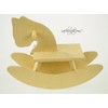 rackcrafts.com Wooden Rocking Horse Baby Shower Nursery First Year