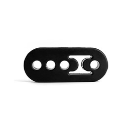 QWORK® 4 Piece Car Exhaust Hanger 4 Hole Universal Rubber Exhaust Holder Silencer for Most Cars