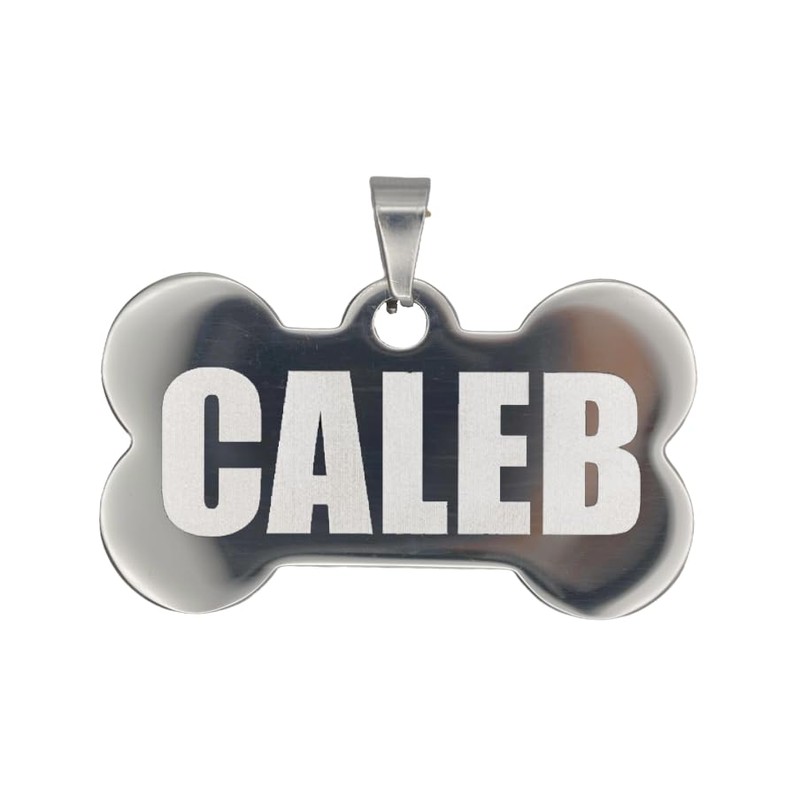 Placa de Identificación para Perros, Acero Inoxidable, (, )