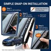 AIKEPT Left Driver Side A-Pillar Windshield Trim Molding Compatible with