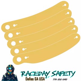 Ultra Shield Pack of 5 Amber Tinted Tear Offs A02 for Pyrotect Helmets