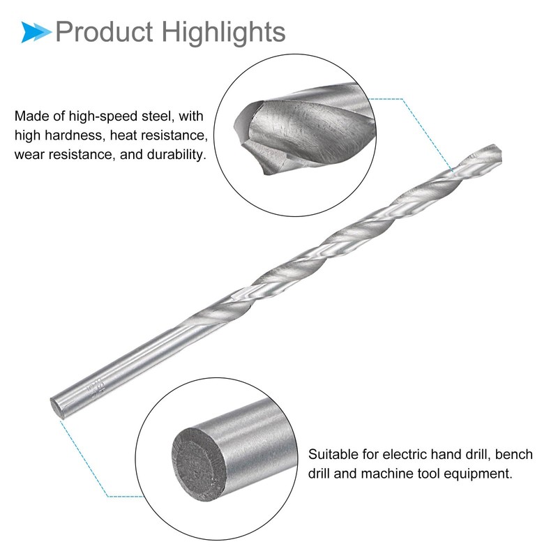 CoCud Extra Long Spiral Drill Bit 9.5 mm Drill Bit
