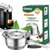 CAPMESSO Coffee Capsule, Reusable Vertuoline Pod Refillable Vertuo Capsules Stainless