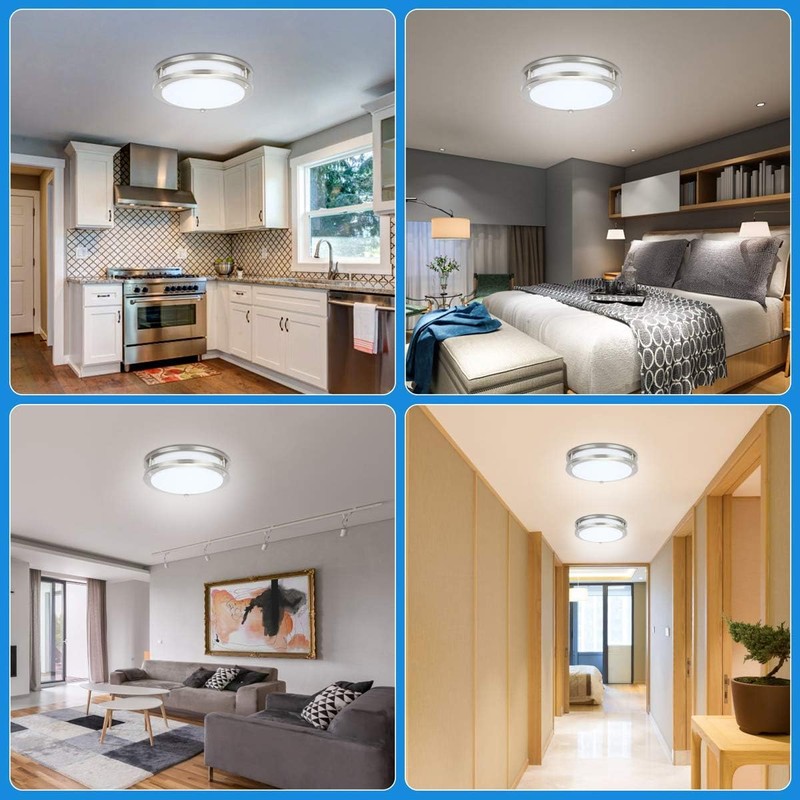 Drosbey 36W Dimmable LED Ceiling Light Fixture, Flush Mount Ceiling