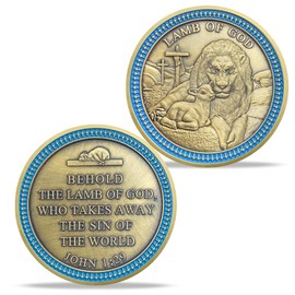 AtSKnSK Lamb of God Challenge Coin John 1:29