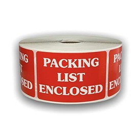 2x3 Packing List Enclosed Labels Shipping Handling Adhesive Stickers 500 Ct