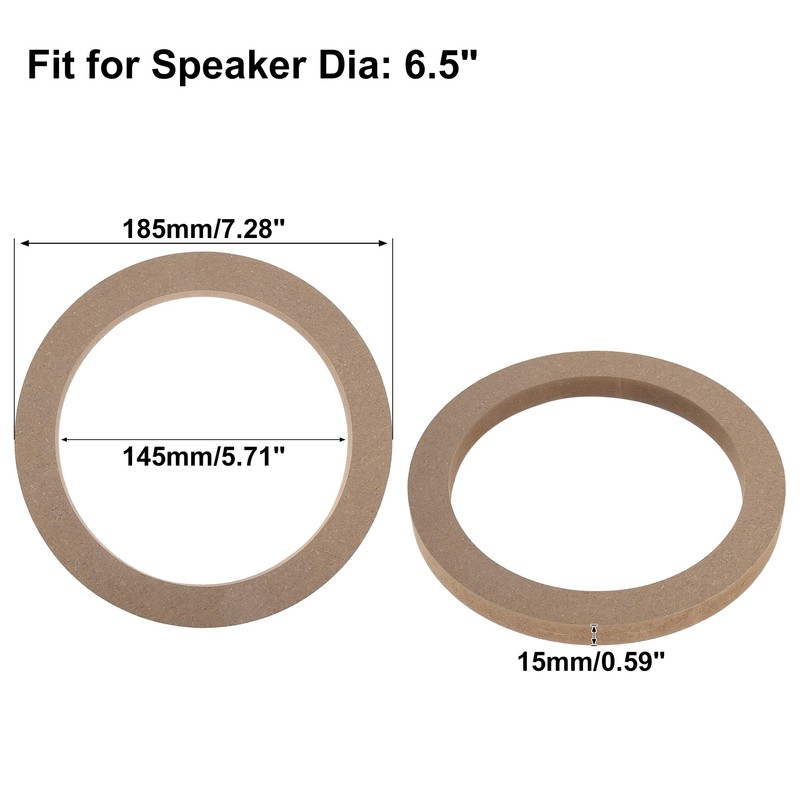 X AUTOHAUX Inner Baffle Universal Wooden Car Speaker Subwoofer Mounting