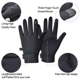 EAGLEFLY Touch Screen Lightweight Winter Gloves, Warm Water Resistant Gloves for Walking,Riding,Cycling,Running and Driving